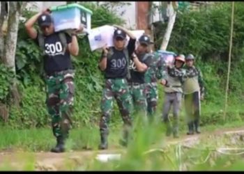 Misi Suci Prajurit TNI untuk Cianjur