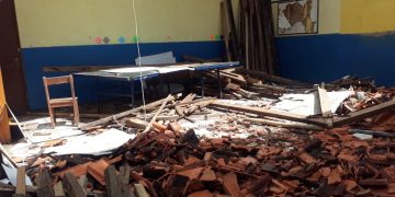 Cuaca Ekstrim, Bangunan SDN 1 Cibenda Ambruk