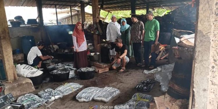 DINAS PERIKANAN BINA MUTU PENGOLAHAN IKAN PINDANG DI MEKARSARI CICURUG