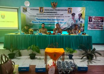 Danramil Jampangkulon Hadiri Musrenbang Tingkat Kecamatan di Cimanggu