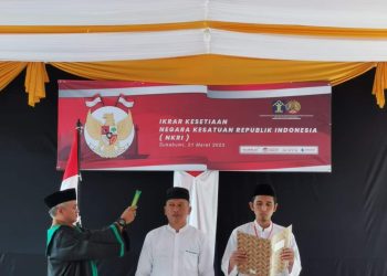 LAPAS KELAS IIB WARUNGKIARA GELAR MTQ DAN MHQ SERTA IKRAR SETIA NKRI BAGI NAPITER