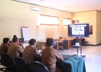 Sekretaris Daerah Kab Sukabumi Ade Suryaman Ikuti Rakoor Pengendalian Inflasi bersama Kemendagri RI