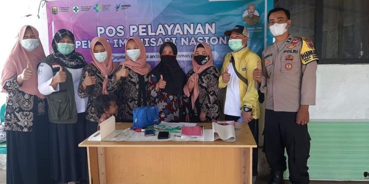 DUKUNG IMUNISASI POLIO, POLRES SUKABUMI OPTIMALKAN PERAN AKTIF BHABINKAMTIBMAS