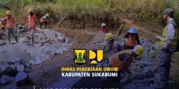 UPTD PU Jampangkulon Pantau Rehabilitasi Jaringan Irigasi Ciawi-Maranginan