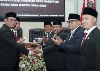 Pimpinan Baru DPRD Kabupaten Sukabumi untuk Periode 2024-2029 Resmi Dilantik