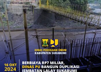 Dinas PU Investasikan 7 Miliar untuk Pembangunan Duplikasi Jembatan Lalay Sukabumi