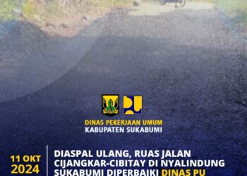 Dinas PU Lakukan Aspal Ulang pada Jalan Cijangkar-Cibitay di Nyalindung Sukabumi