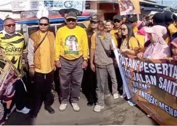 Calon Bupati Sukabumi Asep Japar Lepas Jalan Santai Ribuan Relawan Bram