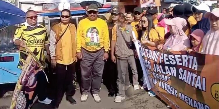 Calon Bupati Sukabumi Asep Japar Lepas Jalan Santai Ribuan Relawan Bram