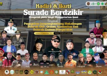 Paguyuban Jampang Tandang Makalangan Ajak Masyarakat Surade Berdzikir Bersama Sambut Tahun Baru 2025