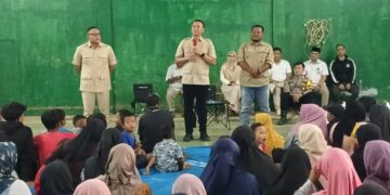 DPC Gerindra Sukabumi Beri Bantuan Sembako dan Santunan Yatim ke Korban Bencana Banjir dan Longsor di Ciemas
