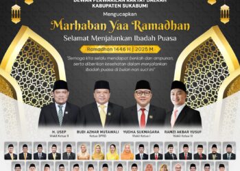 Segenap anggota Dewan Perwakilan Rakyat Daerah (DPRD) Kabupaten Sukabumi mengucapkan Selamat Menyambut Bulan Suci Ramadhan 1446 Hijriah / 2025 Masehi