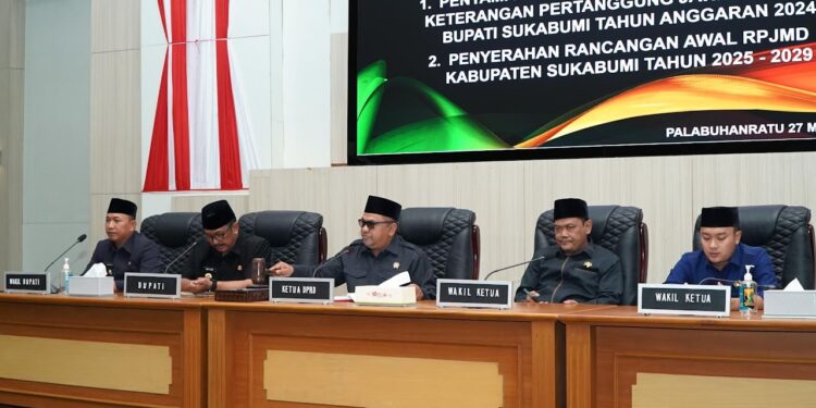 Rapat Paripurna ke-9 DPRD Sukabumi: Evaluasi LKPJ 2024 dan Penyusunan Awal RPJMD 2025-2029
