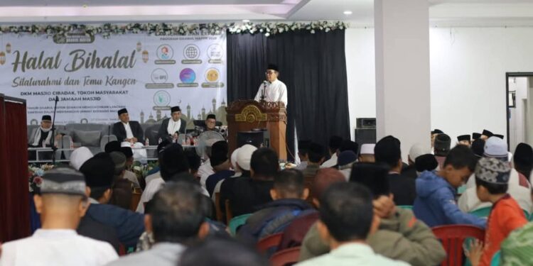 Halal Bihalal di Cibadak, Sekda Ajak Pererat Persaudaraan dan Wujudkan Sukabumi Mubarakah