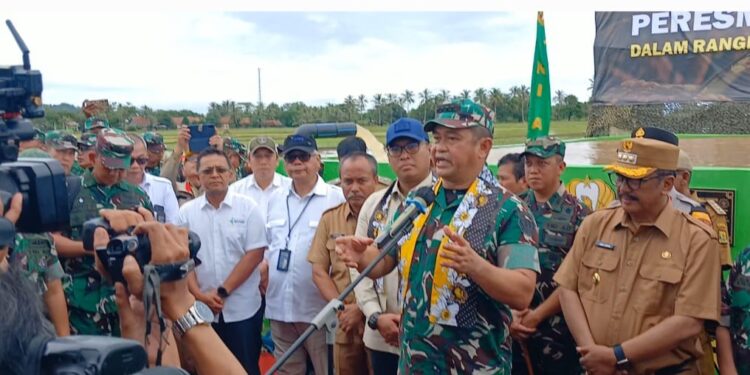 KSAD Jenderal Maruli Simanjuntak Resmikan Sistem Irigasi di Ciwaru, Sukabumi: Ratusan Hektar Sawah Kini Terairi
