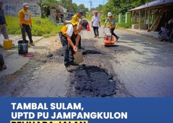 UPTD PU Jampangkulon Lakukan Tambal Sulam Sementara di Ruas Jalan Pasiripis–Ciracap