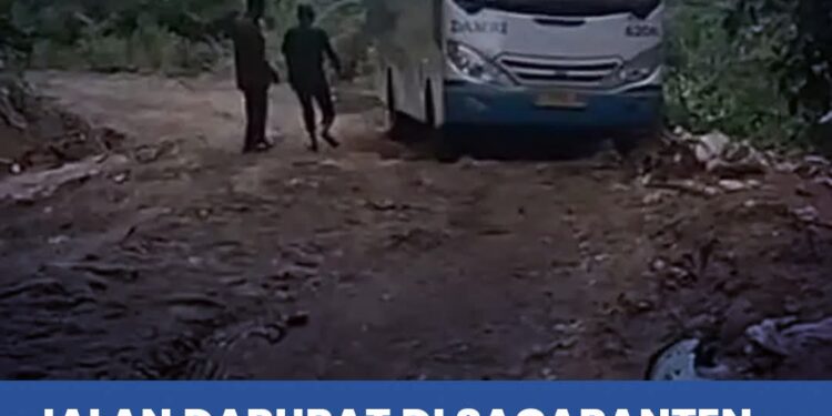 Kondisi Jalan Darurat Ciguyang–Jampangkulon Belum Stabil, Kendaraan Berat Diimbau Tidak Melalui Jalur Ini