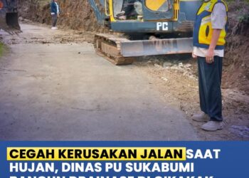 Dinas PU Sukabumi Tingkatkan Infrastruktur Jalan Melalui Pembangunan Drainase di Cikakak