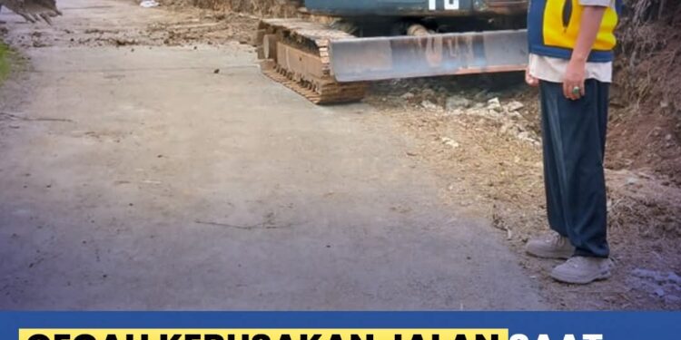 Dinas PU Sukabumi Tingkatkan Infrastruktur Jalan Melalui Pembangunan Drainase di Cikakak