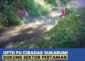 Pemeliharaan Irigasi DI Cialing, Bentuk Komitmen PU Sukabumi Jaga Infrastruktur Pertanian