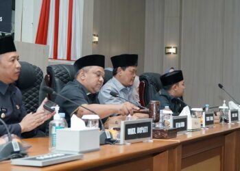 DPRD Kabupaten Sukabumi Gelar Rapat Paripurna Bahas Pandangan Fraksi terhadap Raperda RPJMD 2025–2029