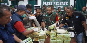 Dandim Letkol Yoyok Wahyudi Ungkap Penemuan Sabu-Sabu Seberat 35 Kilogram