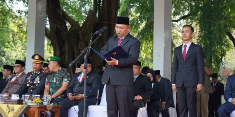 Pemkab Sukabumi Gelar Upacara Hari Lahir Pancasila 2025, Wabup Andreas Ajak Warga Perkuat Persatuan
