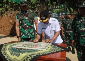 Serah Terima Hasil Karya TMMD ke-124, Wabup: Sangat Membantu Pembangunan Daerah