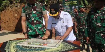 Serah Terima Hasil Karya TMMD ke-124, Wabup: Sangat Membantu Pembangunan Daerah