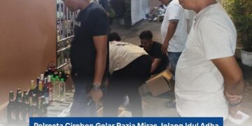 Polresta Cirebon Gelar Razia Miras, Ratusan Botol Diamankan
