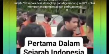 [HOAX] 700 Kepala Desa Ditangkap KPK