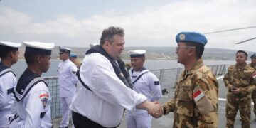 Perkuat Pemahaman Hukum Internasional, Satgas MTF TNI Terima Kunjungan UN Legal Advisor