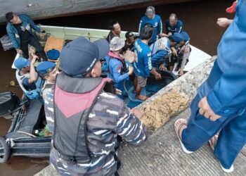 Terpeleset dan Tenggelam di Sungai Barito, TNI AL dan SAR Gabungan Temukan Jenazah Agen Kapal