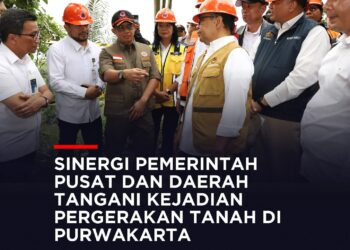 Kepala BNPB Dampingi Menko PMK Tinjau Lokasi Pergerakan Tanah di Purwakarta