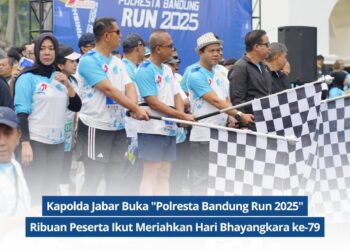 Kapolda Jabar Resmi Buka Polresta Bandung Run 2025, Ribuan Warga Meriahkan HUT ke-79 Bhayangkara