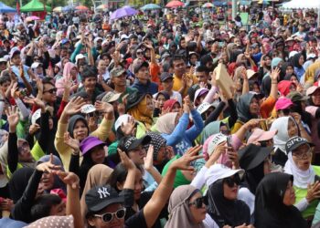 15 Ribu Warga Meriahkan Olahraga Bersama Polres Ciamis di Hari Bhayangkara ke-79