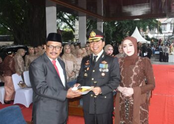 Polres Sukabumi Gelar Upacara Hari Bhayangkara, Bupati Asep Japar Hadir Dukung Komitmen Polri