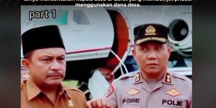 [Hoax) Kades di Garut Beli Jet Pribadi Pakai Dana Desa