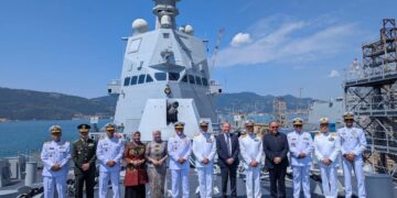 TNI AL Terima Kapal Perang Baru dari Italia: KRI Brawijaya-320
