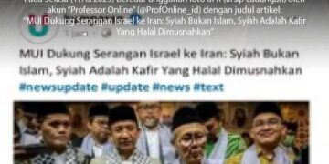 Cek Fakta: Klaim MUI Dukung Israel Ternyata Tidak Benar