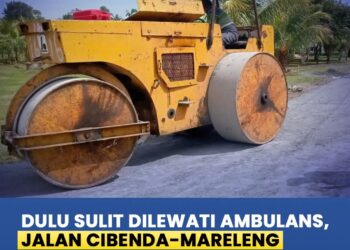 Dinas PU Kabupaten Sukabumi Hotmix Jalan Cibenda–Mareleng Sepanjang 1,3 Km, Warga Antusias Sambut Perbaikan