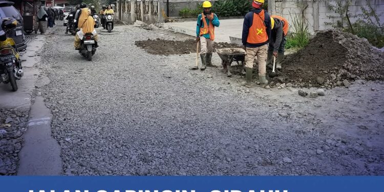 Dinas PU Sukabumi Bangun Jalan Rigid Beton Caringin–Cidahu Sepanjang 210 Meter