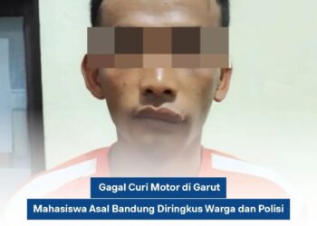 Kedapatan Coba Curi Motor, Mahasiswa Asal Bandung Ditangkap Warga di Garut