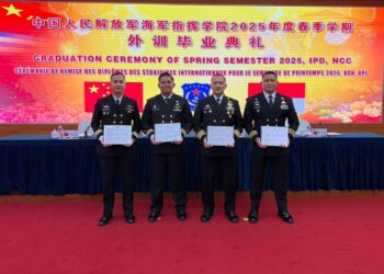 TNI AL Ukir Prestasi Internasional, Empat Pamen Lulus dari NCC China