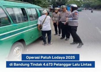 Bandung: 4.673 Pelanggaran Terjaring Operasi Patuh Lodaya 2025, Tilang Hanya 7 Kasus