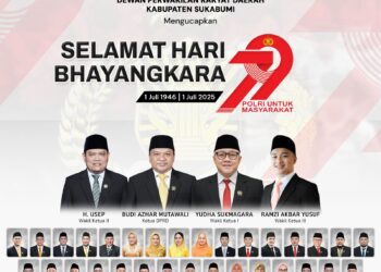 DPRD Kabupaten Sukabumi Ucapkan Selamat Hari Bhayangkara ke-79