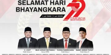 DPRD Kabupaten Sukabumi Ucapkan Selamat Hari Bhayangkara ke-79