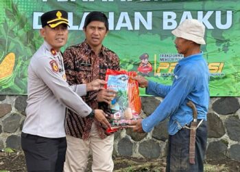 Dukung Ketahanan Pangan, Polres Banjar Manfaatkan Lahan Tidur untuk Tanam Jagung