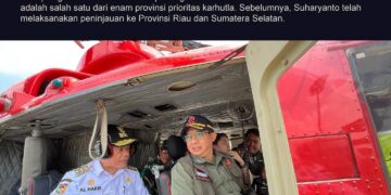 Tinjauan Udara hingga Rakor, Kepala BNPB Minta Daerah Tetap Waspada Karhutla
