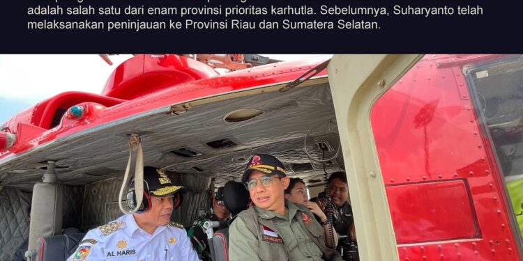 Tinjauan Udara hingga Rakor, Kepala BNPB Minta Daerah Tetap Waspada Karhutla